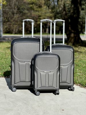 Набір з 3 валіз Wings PDT01 L,M,S графітовий PDT01-3kpl d.grey фото