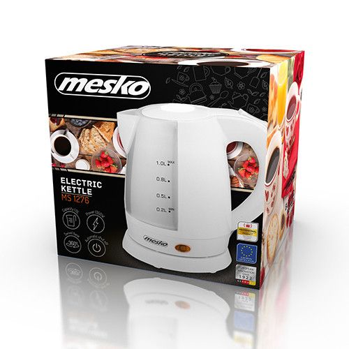 Електрочайник пластиковий Mesko MS 1276 1,0 літр Mesko MS 1276 фото