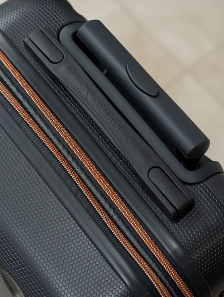 Валіза Sweetkeys SK190 з полікарбонату ручна кладь мала (S) з розширенням графітова SK190 S grafite фото