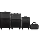 Набір з 3 валіз + дорожня сумка Wings LN01 Чорно-сіра LN01-4 black/grey фото 1