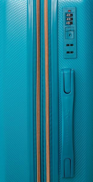 Валіза Sweetkeys SK190 з полікарбонату ручна кладь мала (S) з розширенням бірюзова SK190 S blue фото