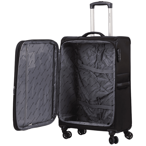 Набір з 3 валіз + дорожня сумка Wings LN01 Чорно-сіра LN01-4 black/grey фото