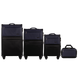 Набір з 3 валіз + дорожня сумка Wings LN01 Чорно-синя LN01-4 black/blue фото