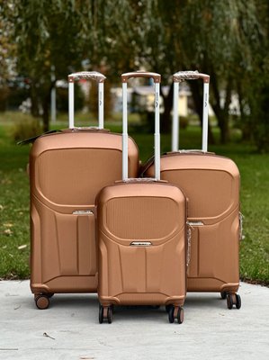 Набір з 3 валіз Wings PDT01 L,M,S бронзовий PDT01-3kpl brown фото