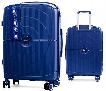 Валіза RGL PP4 Поліпропілен на 4-х колесах, велика (L) синя PP4 L d.blue фото