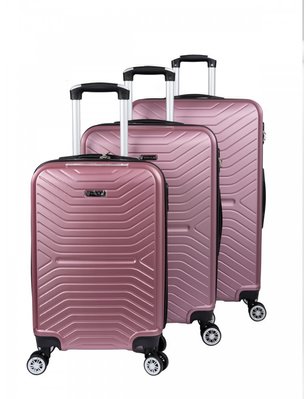 Комплект валіз Worldline 625 Airtex (Франція) рожева Airtex 625+M+S фото