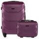 Комплект 2 в 1 середня валіза (M) та кейс Wings 147 темно-фіолетова 147 M+BC dark purple фото 1