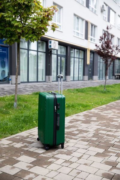 Валіза RGL 741 велика (L) на 4 колесах зелена 741 L d.green фото