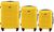 Комплект валіз Wings 147 на 4 колесах 3 в 1 (L, M, S) жовта 147-3 yellow фото