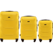 Комплект валіз Wings 147 Unlimited на 4 колесах 3 в 1 (L, M, S) жовтий 147-3 yellow фото 1