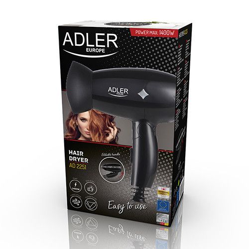Фен для волосся Adler AD 2251 1400w 5902934831321 фото
