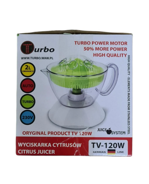 Цитрусова соковижималка Turbo TV-120W Turbo TV-120W фото
