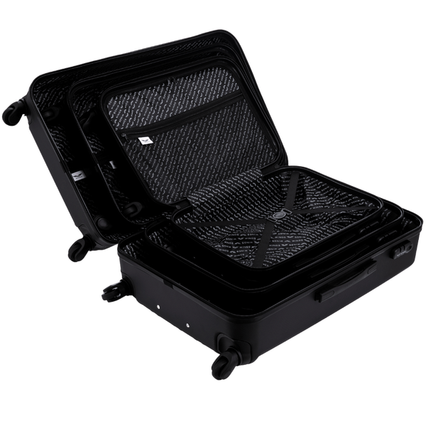 Валіза Wings HRR01 середня (M) на 4 колесах Чорна HRR01 M black фото