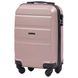 Міні пластикова валіза Wings AT01 на 4 колесах ручна поклажа рожеве золото At01 XS rose gold фото 1