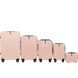 Набір 5 валіз Wings SN120 Swan рожевий SN120-5 pink фото