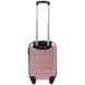 Міні пластикова валіза Wings AT01 на 4 колесах ручна поклажа рожеве золото At01 XS rose gold фото 3