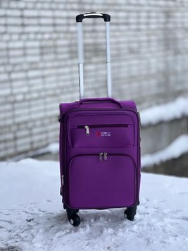 Валіза EasyMove 2021-6 тканинна мала (S) на 4-х колесах Фіолетова 2021-6 S purple фото