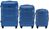 Комплект валіз Wings 147 на 4 колесах 3 в 1 (L, M, S) світло-синя 147-3 m.blue фото