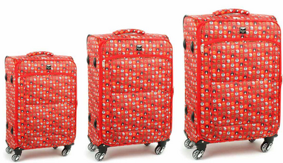 Комплект валіз Worldline 6325 Червоний Комплект валіз 6325 фото