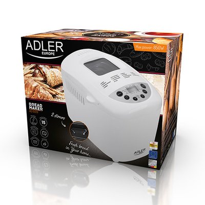 Хлібопічка Adler AD 6019 потужність 850 Вт 5908256839755 фото