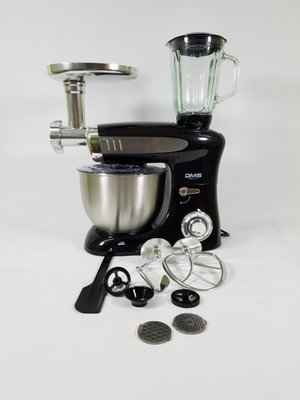 Кухонний комбайн DMS потужністю 1900Вт (тістоміс, м'ясорубка, міксер,блендер). Виробник Німеччина black фото