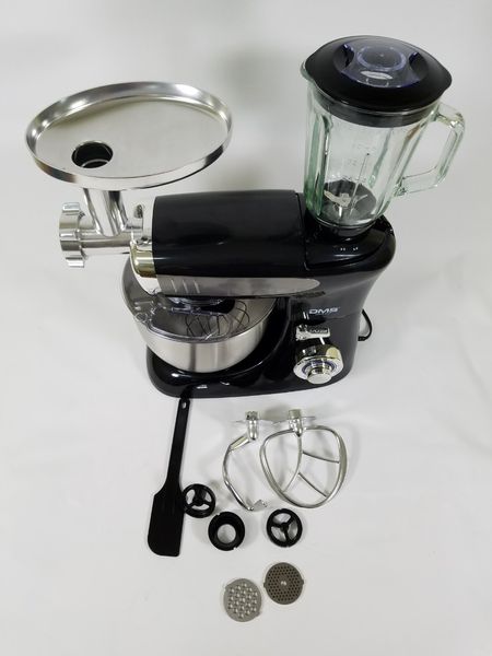 Кухонний комбайн DMS потужністю 1900Вт (тістоміс, м'ясорубка, міксер,блендер). Виробник Німеччина black фото