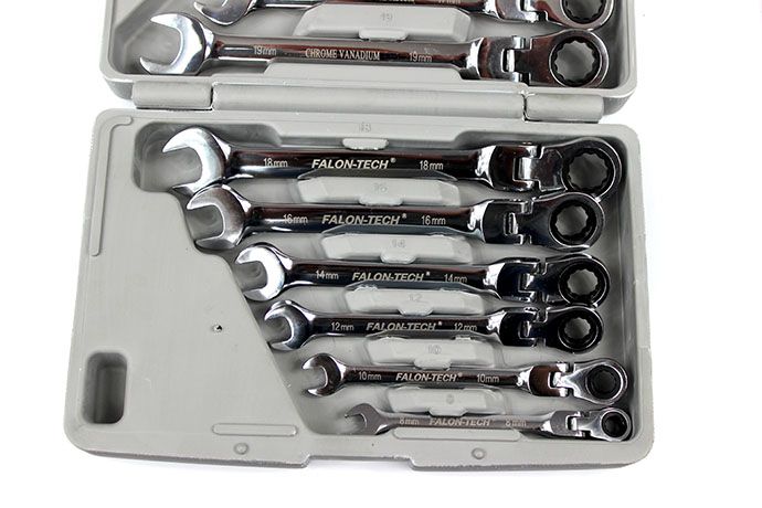 Набір ключів з тріскачкою (12 шт.) 8-19 Falon Tech FT510 FT510 фото