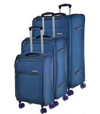 Комплект валіз Snowball 81603 Синій Комплект валіз 81603 фото